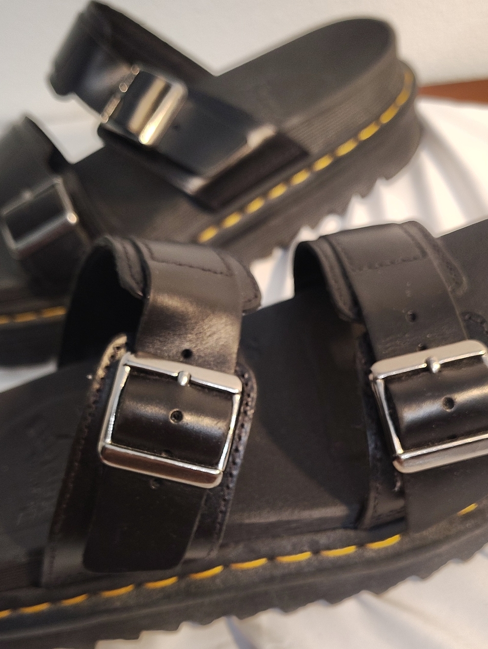 Dr. Martens Myles Brando Slide Platform Sandals